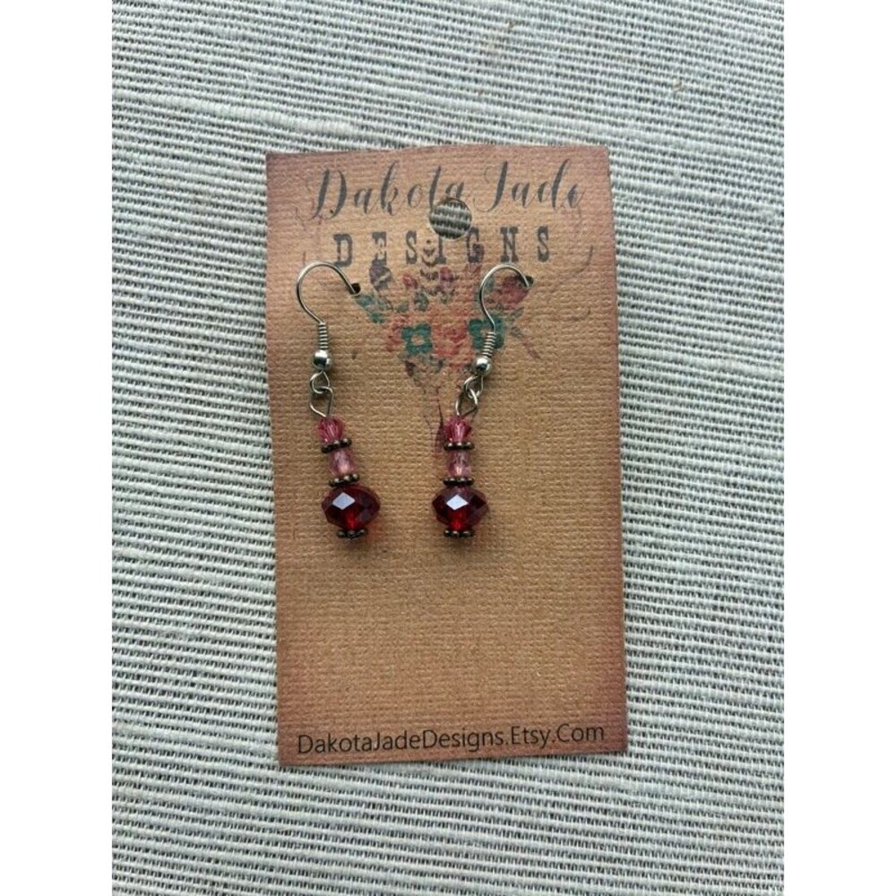 Crystal beaded earrings